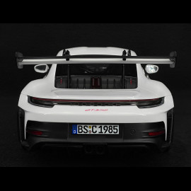 Porsche 911 GT3 RS Type 992 2022 Weiß / Pyrorote Streifen 1/12 Norev 127530