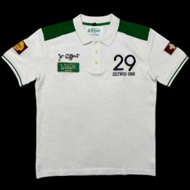 Jo Siffert Polo-Shirt n° 29 Warson Weiß / Green Grün - herren