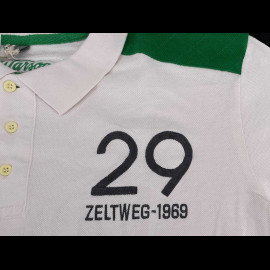 Jo Siffert Polo-Shirt n° 29 Warson Weiß / Green Grün - herren