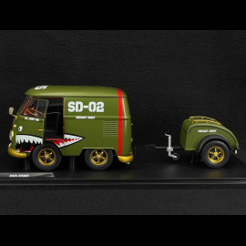 Volkswagen Bulli T1 Kool Kombi Army Fighter 1950 Grün 1/18 Solido S1810901