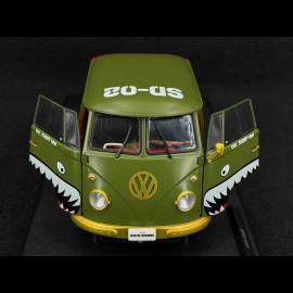 Volkswagen Bulli T1 Kool Kombi Army Fighter 1950 Grün 1/18 Solido S1810901