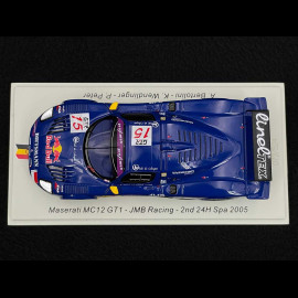 Maserati MC12 GT1 n° 15 2nd 24h Spa 2005 1/43 Spark 100SPA19