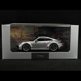 Porsche 911 Turbo Type 992 First Turbo Sonderwunsch GT Silber 1/43 Spark WAP0201610STFT