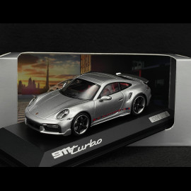 Porsche 911 Turbo Type 992 First Turbo Sonderwunsch GT Silber 1/43 Spark WAP0201610STFT