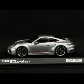 Porsche 911 Turbo Type 992 First Turbo Sonderwunsch GT Silber 1/43 Spark WAP0201610STFT