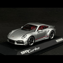 Porsche 911 Turbo Type 992 First Turbo Sonderwunsch GT Silber 1/43 Spark WAP0201610STFT