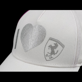 Ferrari Cap Günstige I Love Ferrari F1 Team Leclerc / Hamilton Weiß / Lila 43524 - Kinder