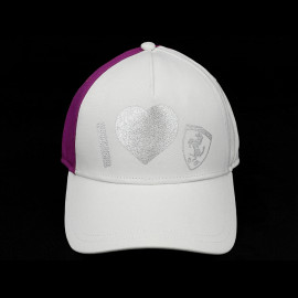 Ferrari Hat Low Price I Love Ferrari F1 Team Leclerc / Hamilton White / Purple 43524 - Kids