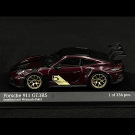 Porsche 911 GT3 RS Type 992 2023 Amethyst Metallic 1/43 Minichamps 410062112