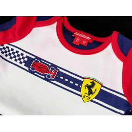 Ferrari Baby Romper Set F1 Team Leclerc / Hamilton Blanc Red 42592