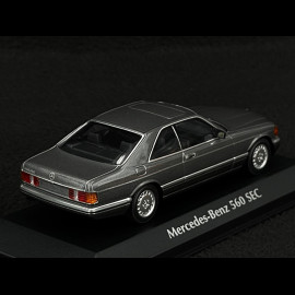 Mercedes-Benz 560 SEC C126 1980 Metallic Grau 1/43 Minichamps 940035122