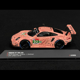 Porsche 911 RSR Type 991 n°92 Sieger 24h Le Mans 2018 Sau 1/43 Ixo Models LE43020