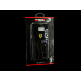 Ferrari Hard Case Low Cost Carbon Samsung Galaxy S7 F1 Team Leclerc / Hamilton Black L6171