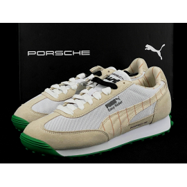 Porsche Schuhe 911 Easy Rider Puma Blanc Alpin / Vert 308649-02 - unisex