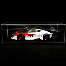 Seltenes Exemplar 100/750 Porsche Mission R 2021 Weiß / Rot 1/18 Spark WAP0218020P0MR