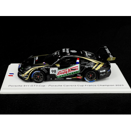 Porsche 911 GT3 Cup Type 992 n° 98 Sieger Porsche Carrera Cup France 2023 1/43 Spark SF310