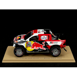 Toyota GR DKR Hilux T1 n° 201 Sieger Rallye Dakar 2022 1/43 Spark S5870