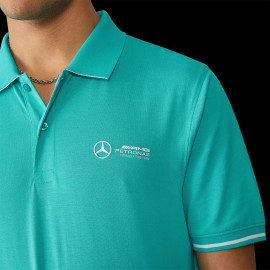 Poloshirt Mercedes Günstige AMG Petronas F1 Team Russell / Antonelli Petronas Grün 701227036-002 - herren