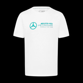 Mercedes T-shirt Günstige AMG Petronas F1 Team Hamilton / Russell / Antonelli Weiß 701227037-002 - herren