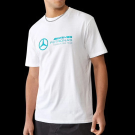 Mercedes T-shirt Günstige AMG Petronas F1 Team Hamilton / Russell / Antonelli Weiß 701227037-002 - herren