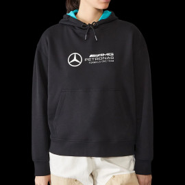 Mercedes Sweatshirt Günstige AMG Petronas F1 Team Hamilton / Russell / Antonelli Schwarz 701227046-001 - damen