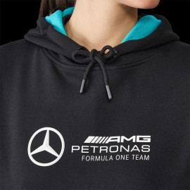 Mercedes Sweatshirt Günstige AMG Petronas F1 Team Hamilton / Russell / Antonelli Schwarz 701227046-001 - damen