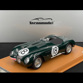 Jaguar Type C Spider n° 18 Sieger 24h Le Mans 1953 1/18 Tecnomodel TM18-290B