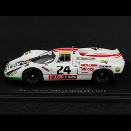 Porsche 907S n° 24 18th 24h Le Mans 1972 1/43 Spark S9776