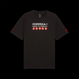 F1 T-shirt  Drive to Survive Puma Black 701235387-002 - men