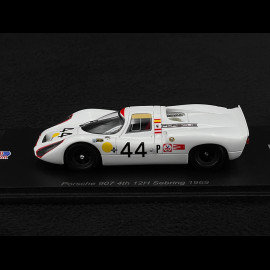 Porsche 907 n° 44 4. 12h Sebring 1969 1/43 Spark US273