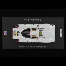 Porsche 907 n° 44 4. 12h Sebring 1969 1/43 Spark US273