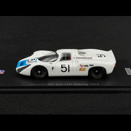 Porsche 907 n° 51 2. 12h Sebring 1968 1/43 Spark US272