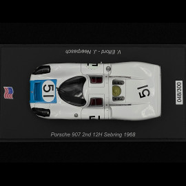 Porsche 907 n° 51 2. 12h Sebring 1968 1/43 Spark US272