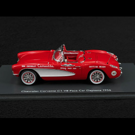 Chevrolet Corvette C1 V8 Pace Car Daytona 1956 Red 1/43 Schuco 43U00048