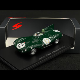 Jaguar Type D n° 12 24h Le Mans 1954 Stirling Moss 1/43 Spark S2927