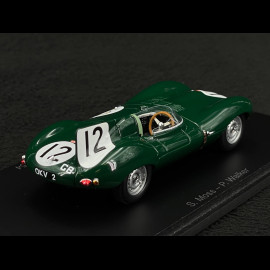 Jaguar Type D n° 12 24h Le Mans 1954 Stirling Moss 1/43 Spark S2927