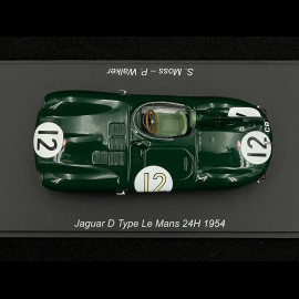 Jaguar Type D n° 12 24h Le Mans 1954 Stirling Moss 1/43 Spark S2927