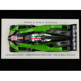 Lamborghini SC63 LMDh n° 63 24h Le Mans 2024 1/43 Spark S9125