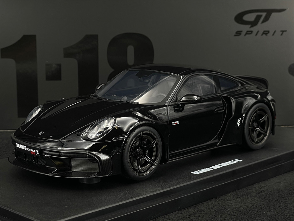 Porsche 911 Turbo S Brabus 900 Rocket-R 2023 Black 1/18 GT Spirit