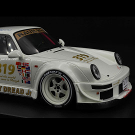 Porsche 911 Type 964 RWB Rauh-Welt Natty Dread Junior 2024 Crystal White 1/18 GT Spirit GT489