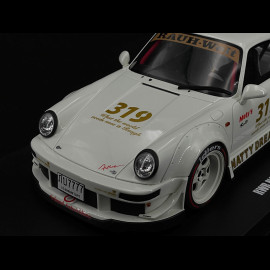 Porsche 911 Type 964 RWB Rauh-Welt Natty Dread Junior 2024 Crystal White 1/18 GT Spirit GT489