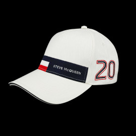 Steve McQueen Cap Le Mans Racing Cremeweiß SQ251KS600-000