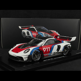 Porsche 911 GT3 R Rennsport Type 992 2024 Presentation Weiß / Rot / Blau 1/18 Spark WAP0215010SGTR