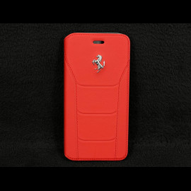 Ferrari Hülle Günstige Leder iPhone 6 / 6S F1 Team Leclerc / Hamilton Rot L6161