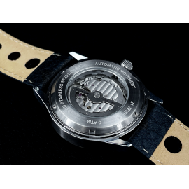 Porsche 911 Automatic Watch 250 km/h speedometer cushion-shaped case / black dial / green numbers