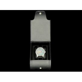 Porsche 911 Automatic Watch 250 km/h speedometer cushion-shaped case / black dial / green numbers