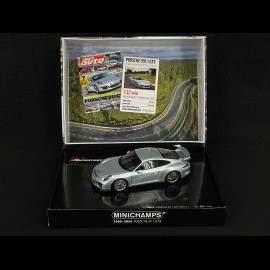 Porsche 911 GT3 Typ 991 2013 Test Nürburgring GT Silber Metallic 1/43 Minichamps 410062025