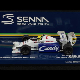 Ayrton Senna Toleman Hart TG184 n° 19 2. GP Monaco 1984 1/43 Minichamps 540843399