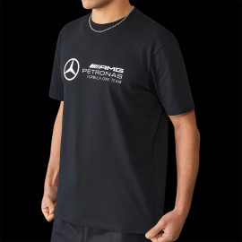 T-shirt Mercedes Günstige AMG Petronas F1 Team Russell Schwarz 701227037-001 - herren