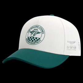 Aston Martin Cap F1 2025 x The Rolling Stones Alonso Weiß/Grün – Artikelnummer 701235917002
